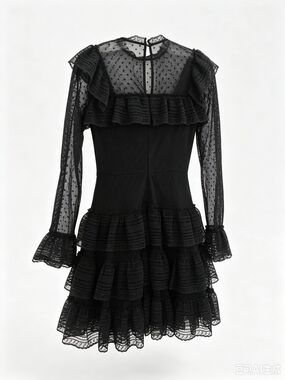 Miss Sixty black lace mini dress